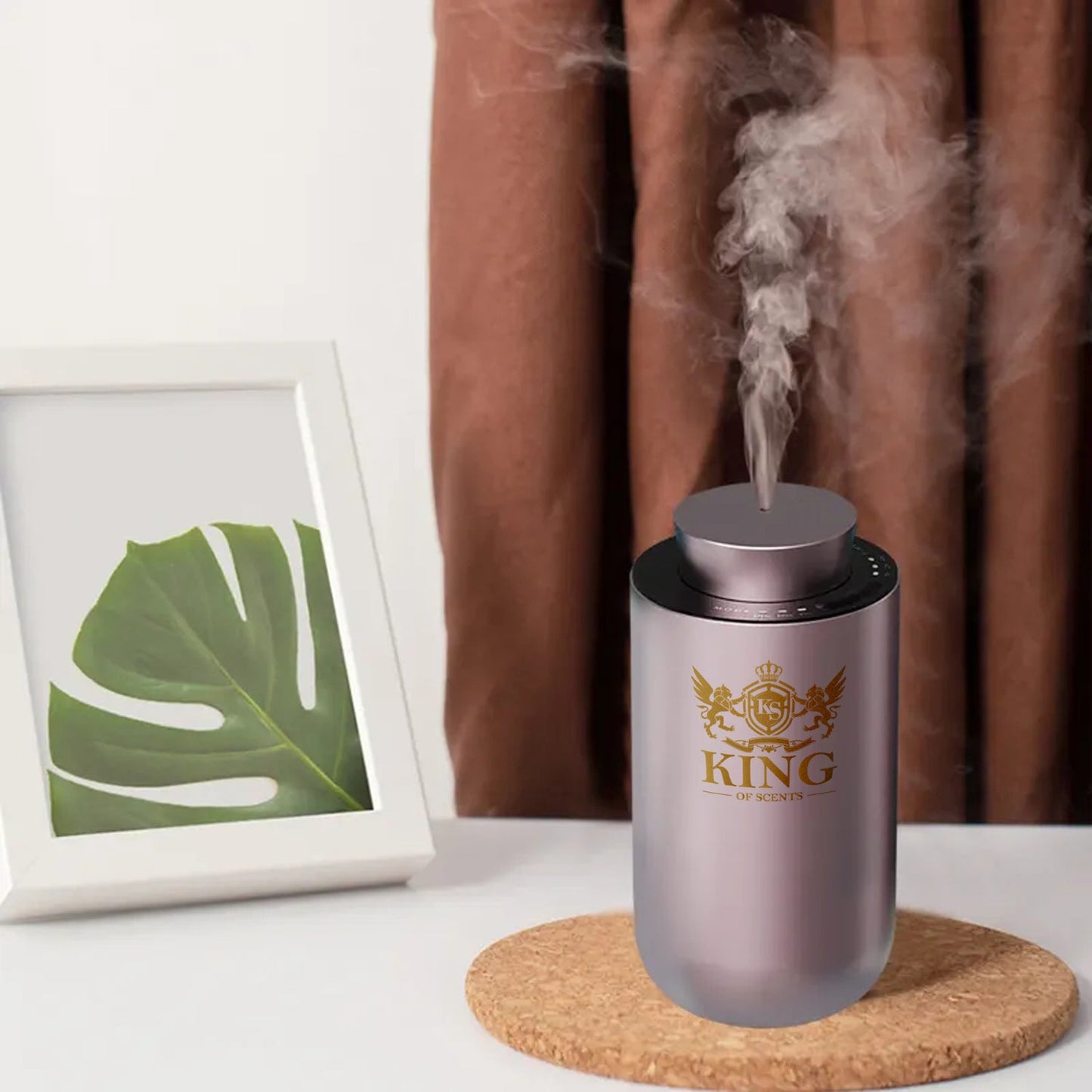 King Of Scents Aroma Essential Oils Diffuser Operated Cordless Nebulizer Car Diffusers for Essential Oils Large Room Hotel Travel Easter Gift(Included oil10ml-4 Color) - Pink (Pack of 3)