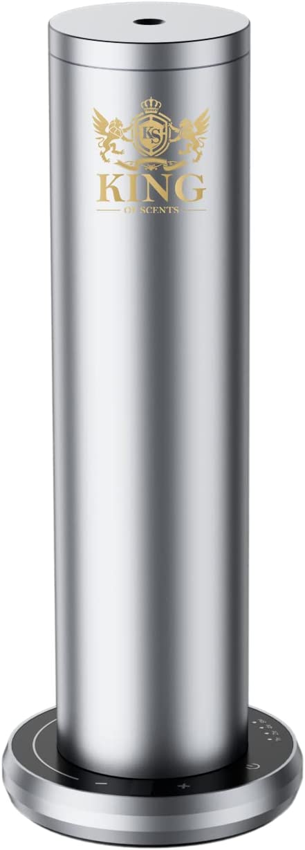KING OF SCENTS BT Bluetooth Aroma Essential Oil Diffuser Fragrance Diffuser, Cold-Air Diffusion Scent Machine - Silver (Pack of 3)