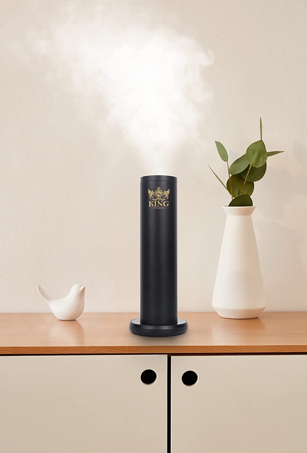 KING OF SCENTS BT Bluetooth Aroma Essential Oil Diffuser Fragrance Diffuser, Cold-Air Diffusion Scent Machine - Silver (Pack of 3)