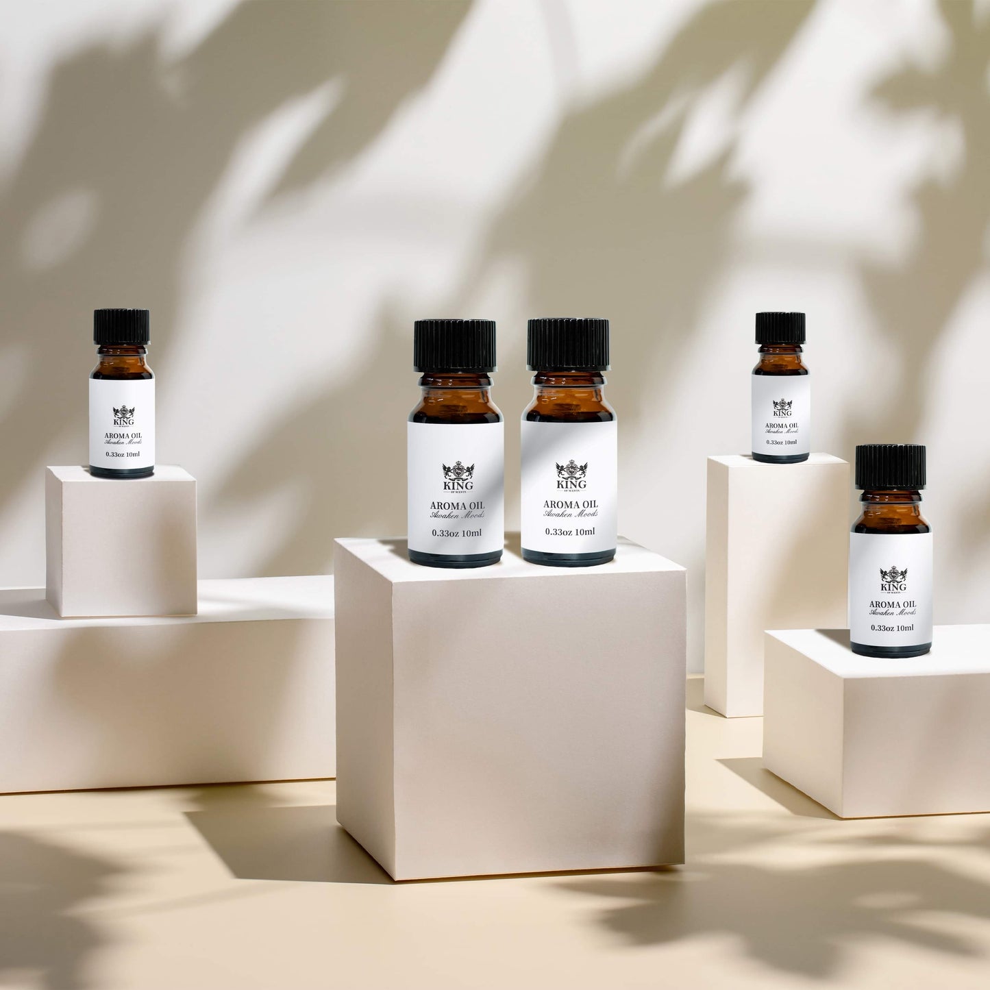 King Of Scents The Best-Selling Set Aroma Diffuser Gift Set of Blended Essential Oils, Peach + Pink Diamond + Rose + Sea Breeze + Silmarillion - 10 Milliliter
