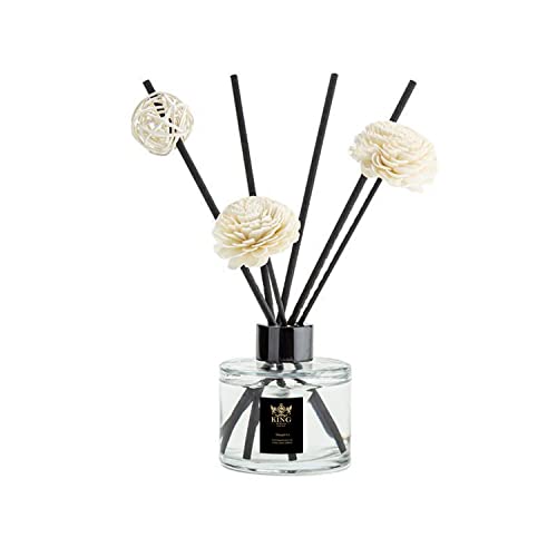 KING OF SCENTS aroma Reed Diffuser (120ml) Shangri-La Reed Diffuser Set,Reed Diffuser & Oil Diffuser Sticks,Home & Kitchen Décor,Fragrance and Gifts