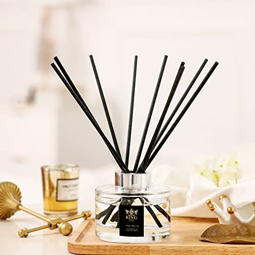 KING OF SCENTS Aroma Reed Diffuser (120ml) Westin White Tea Reed Diffuser Set,Reed Diffuser & Oil Diffuser Sticks, Home & Kitchen Décor,Fragrance and Gifts