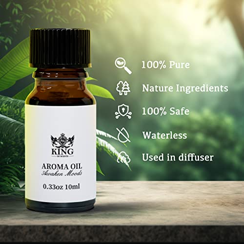 King Of Scents Diffuser Aroma Oils Blend Collection | Nile Garden + Omega + Orchid + Oriental Journey + Pachuli - 10ml