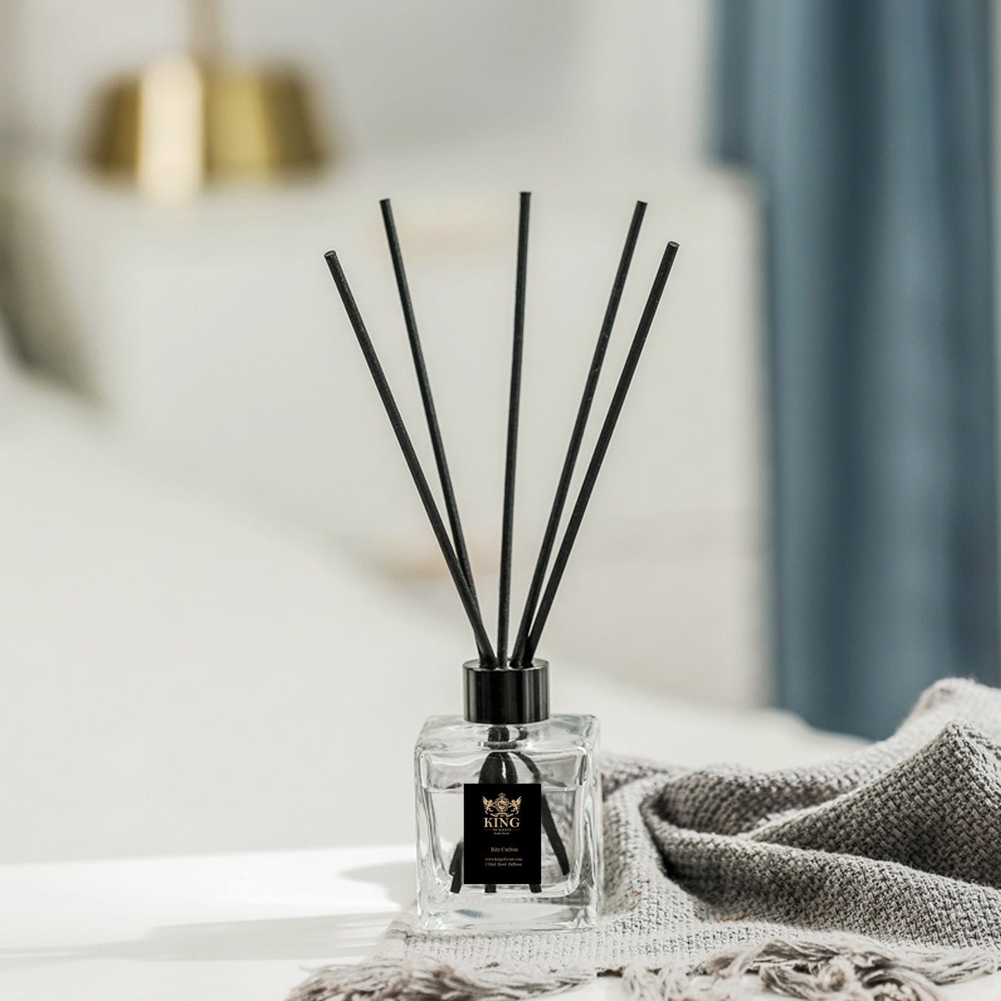 King of scents Aroma Reed Diffuser (150ml) Ritz Carlton Reed Diffuser Set,Reed Diffuser & Oil Diffuser Sticks, Home & Kitchen Décor,Fragrance and Gifts