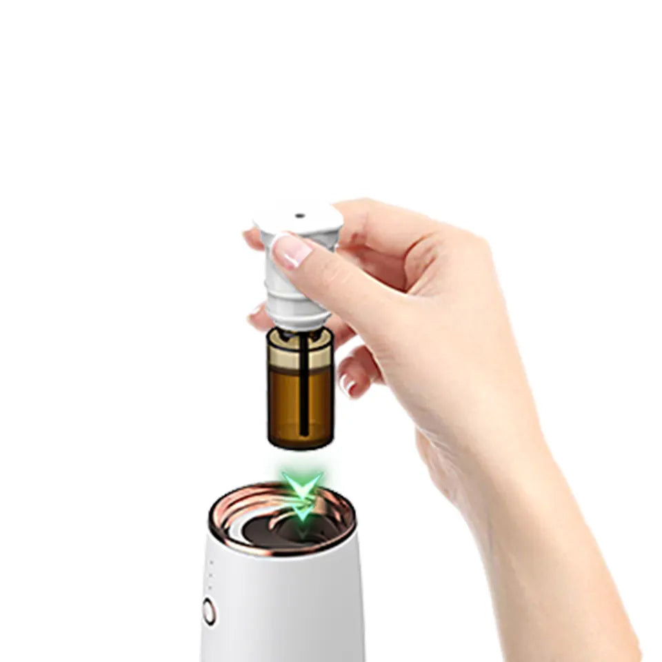 King of scents Luxury aroma Essential Oil Diffuser, King of scents Portable Mini Oil Diffuser for Car, Office ( white )!