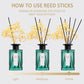 KING OF SCENTS Reed Diffuser (120ml) Blue Coast Reed Diffuser Set,Reed Diffuser & Oil Diffuser Sticks with Flower, Aromatherapy, Home & Kitchen Décor,Fragrance and Gifts