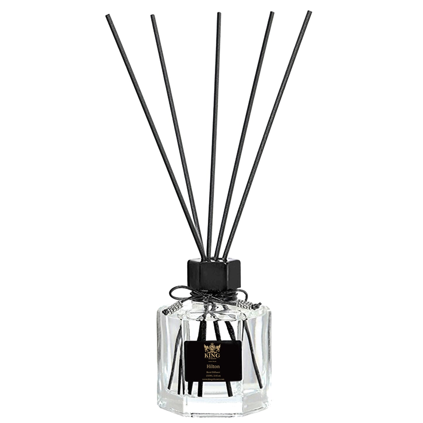 KING OF SCENTS Reed Diffuser (120ml) Hilton Hotel Reed Diffuser Set,Reed Diffuser & Oil Diffuser Sticks with Flower, Aromatherapy, Home & Kitchen Décor,Fragrance and Gifts…