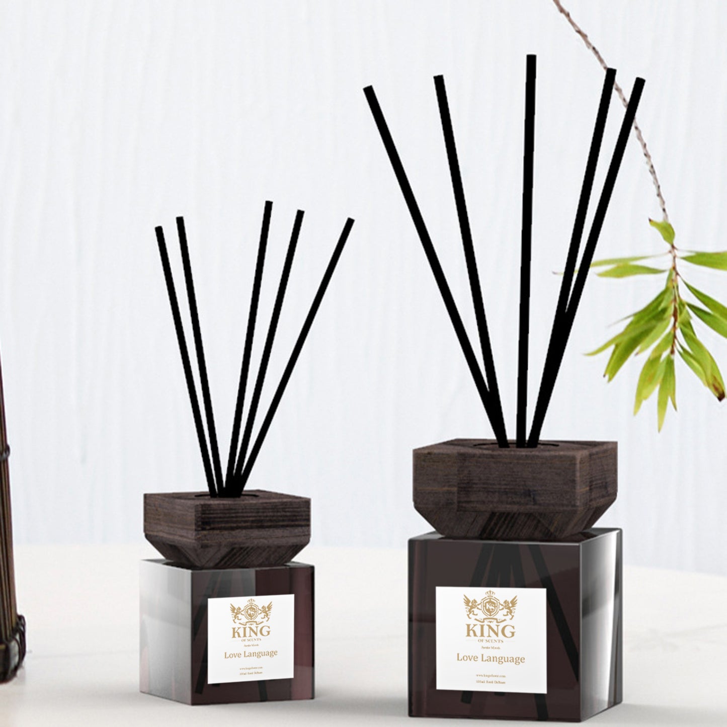 Love Language Reed Diffuser Set,Reed Diffuser & Oil Diffuser Sticks with Flower, Aromatherapy, Home & Kitchen Décor,Fragrance and Gifts