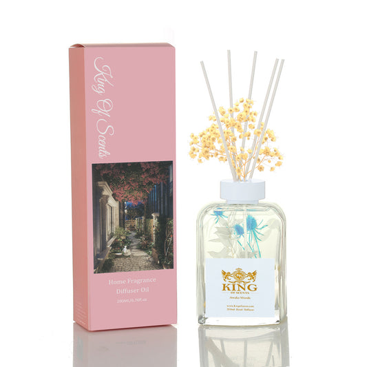 Reed Diffuser & Oil Diffuser Sticks with Flower, Aromatherapy, Home & Kitchen Décor, Fragrance and Gifts (Norwegian Forest)