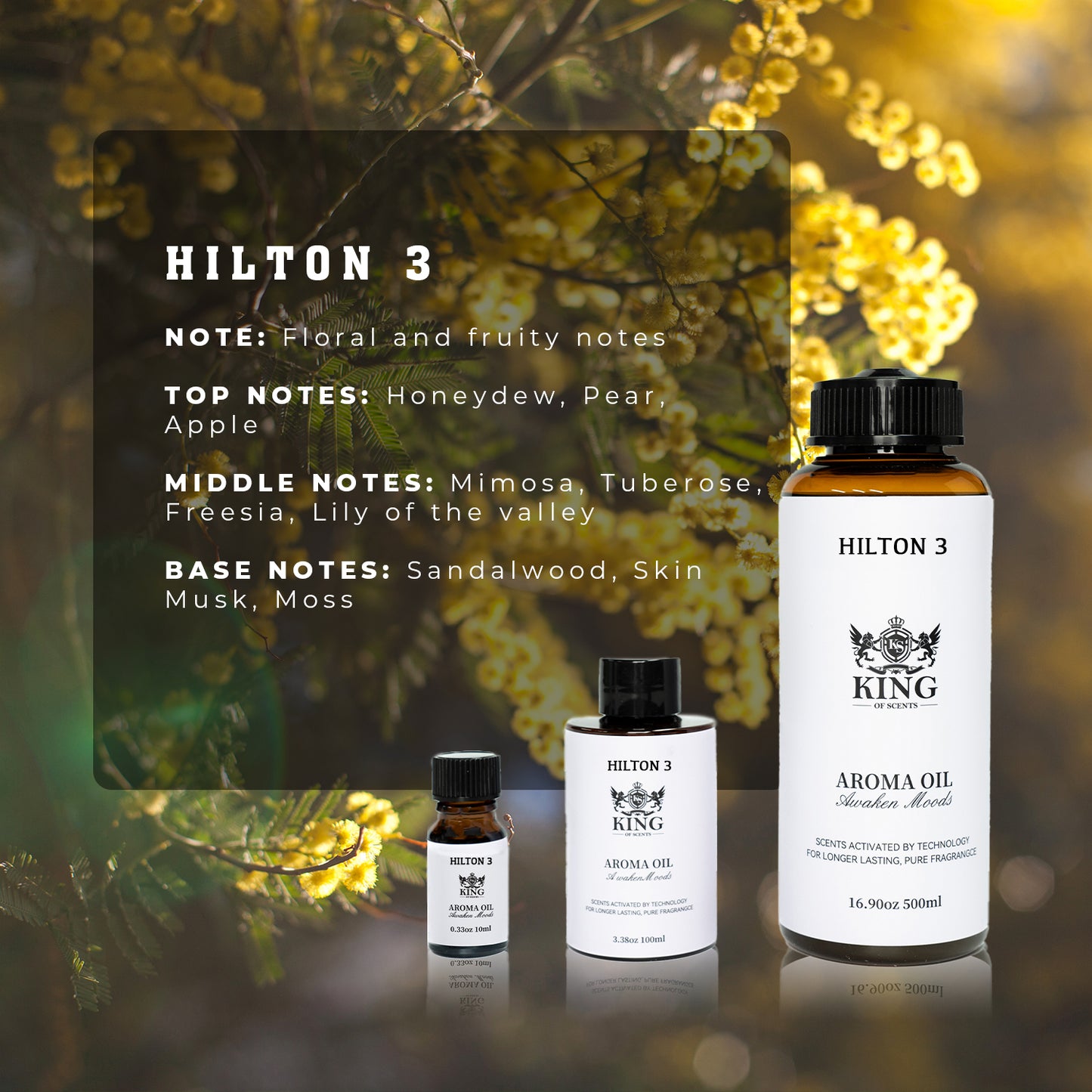 King Of Scents Hotel Hilton for  Oil Scent Diffusers - (10ml-100ml-500 Milliliter)