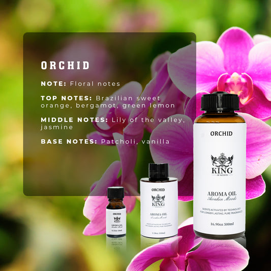 King Of Scents Orchid  Oil Scent Diffusers - (10ml-100ml-500 Milliliter)