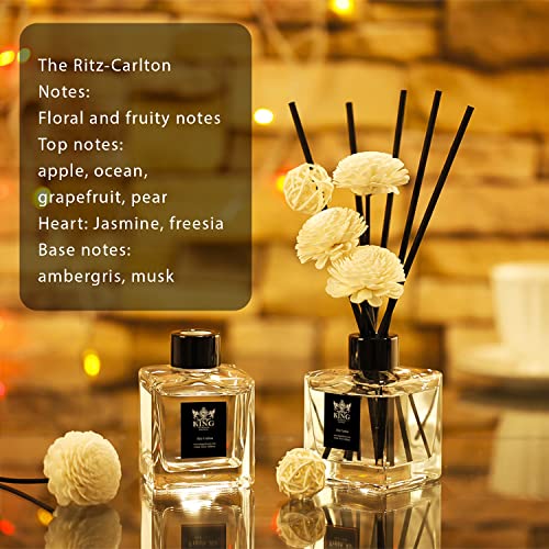 King Of Scents  Aroma Reed Diffuser (150ml) Ritz Carlton Reed Diffuser Set,Reed Diffuser & Oil Diffuser Sticks,  Home & Kitchen Décor,Fragrance and Gifts