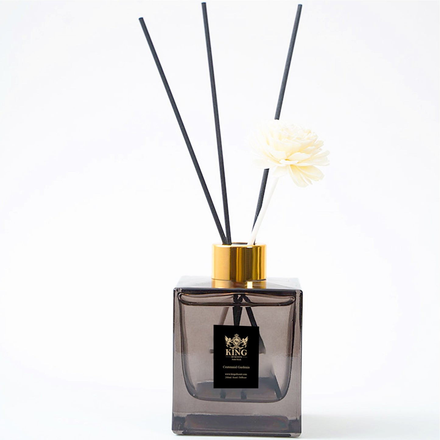 King of scents Aroma Reed Diffuser 6.7 oz (200ml), Centennial Gardenia Reed Diffuser Set,Reed Diffuser & Oil Diffuser Sticks, Aromatherapy, Home & Kitchen Décor,Fragrance and Gifts