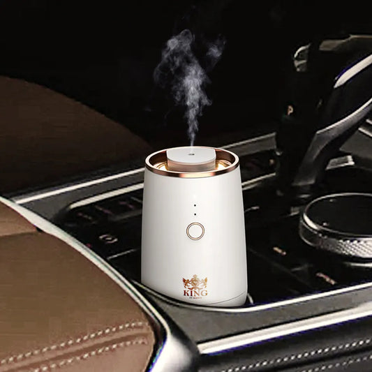 King of scents  Luxury aroma Essential Oil Diffuser, King of scents  Portable Mini Oil Diffuser for Car, Office ( white )!